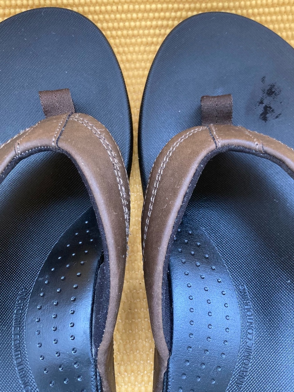 Reef Mens Cushion Spring Comfort Brown Flip Flop Sandals Size 12 Beach - Picture 4 of 9
